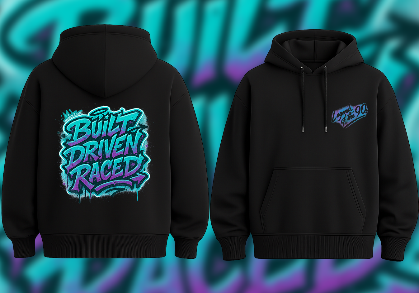 PREORDER: Built Driven Raced Graffi-Tee  (Hoodie)