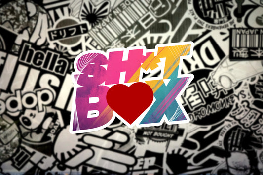 PREORDER: Shitbox Love Sticker (90s Abstract)